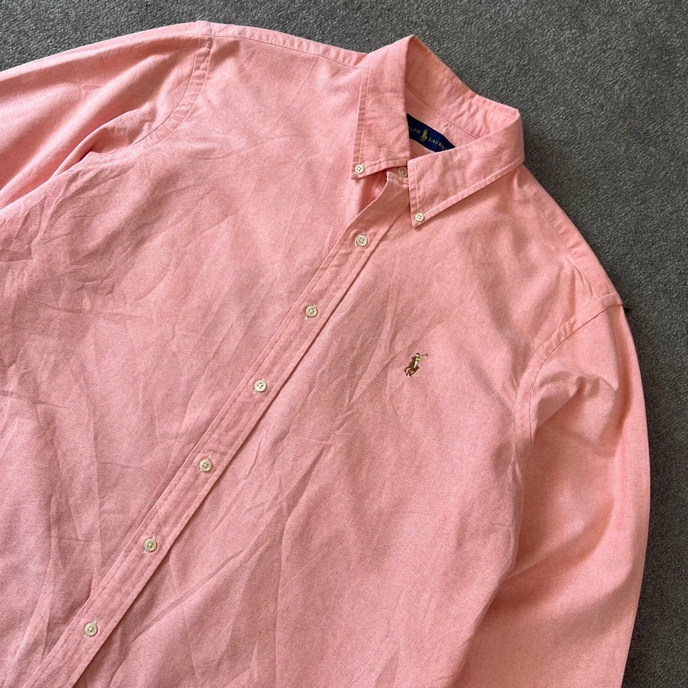 پیراهن کتان استوک اورجینال آمریکایی مردانه-POLO سایز XL| استوک مارک باز