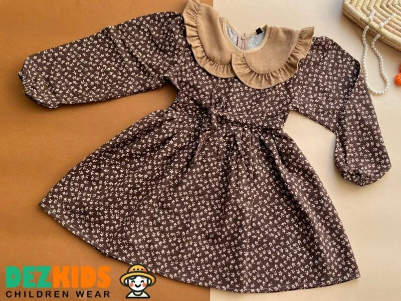 پیراهن یقه کبریتی شکوفه