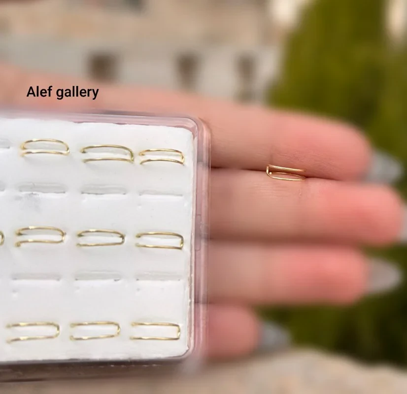 پیرسینگ حلقه ای بینی نقره ||خرید آنلاین