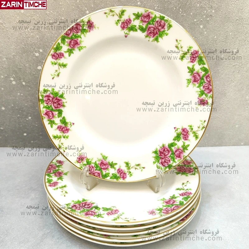 پیش دستی میوه خوری چینی زرین مدل بیدگل