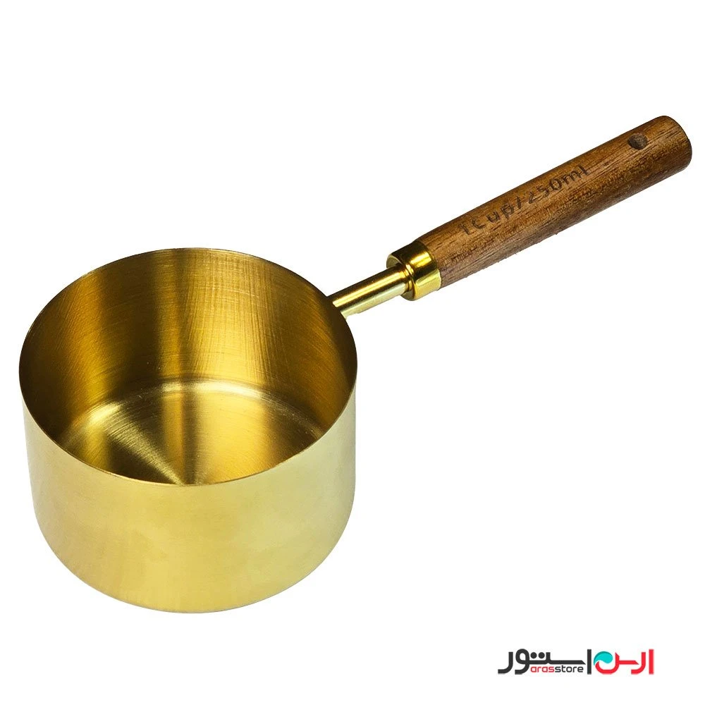 پیمانه طلایی دسته چوبی 250 میل وارداتی اعلا