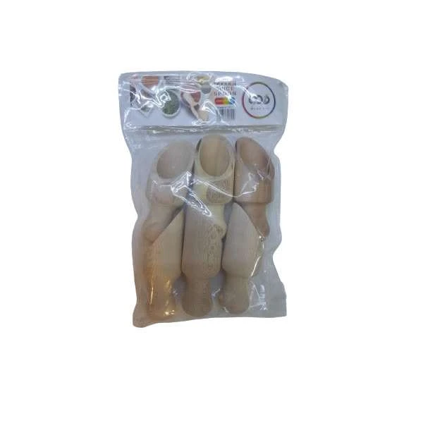 پیمانه چوبی سرتاس Wood Art بسته 6 عددی