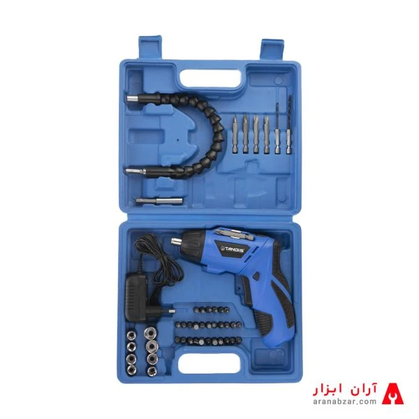 پیچ گوشتی شارژی تندیس مدل TT-2202 – مجموعه 48 عددی