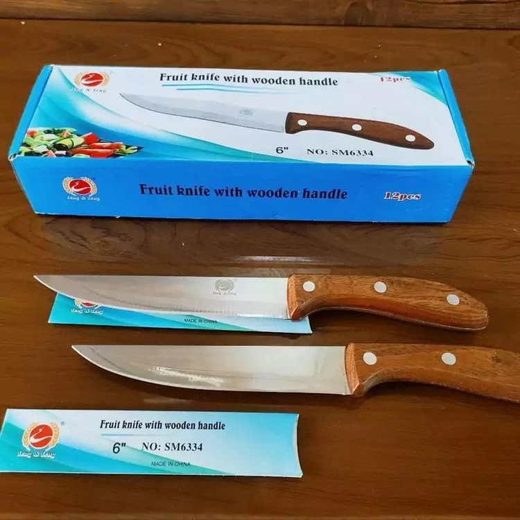 چاقو دسته چوبی