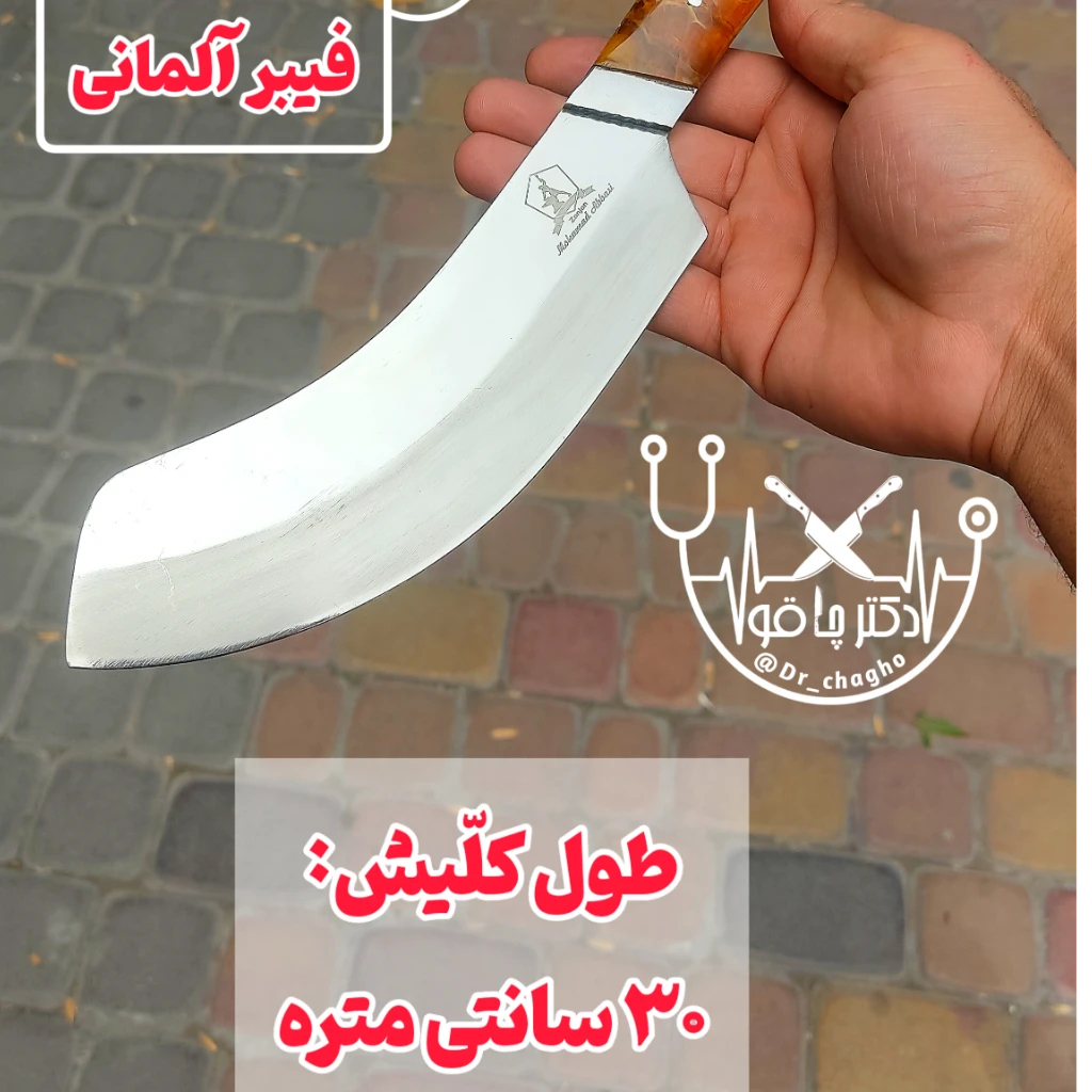 چاقوی استیک بُر حرفه ای ضدزنگ اصل زنجان