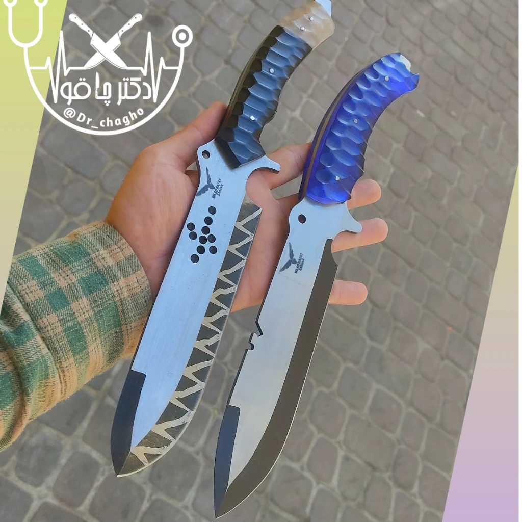 چاقوی شکاری مدل آمریکن اصل زنجان ساخت استاد بیات
