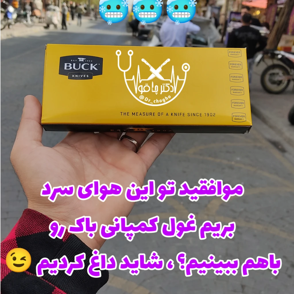 چاقوی غول تاشو کمپانی باک اورجینال اصل وارداتی شرکتی