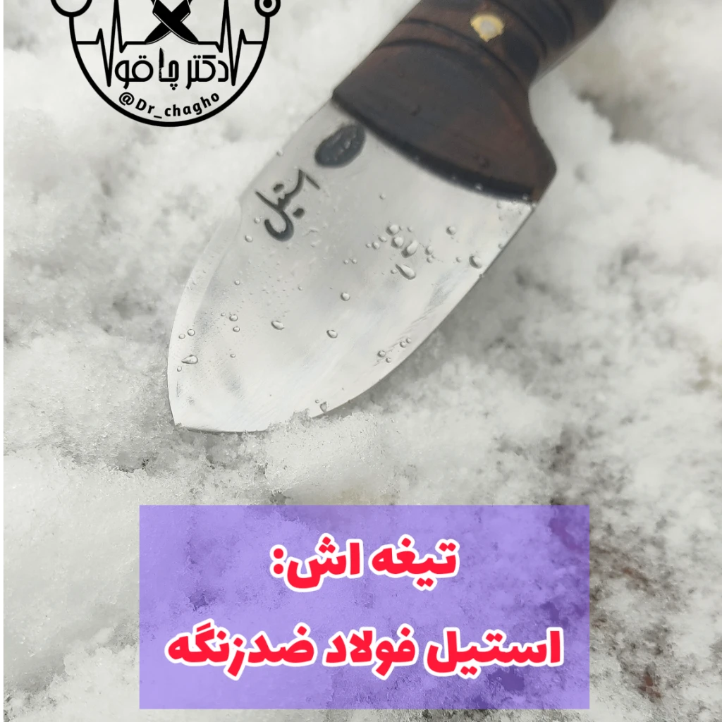چاقوی پوست کنی حرفه ای ضدزنگ اصل استاد حیدری زنجان با غلاف رایگان