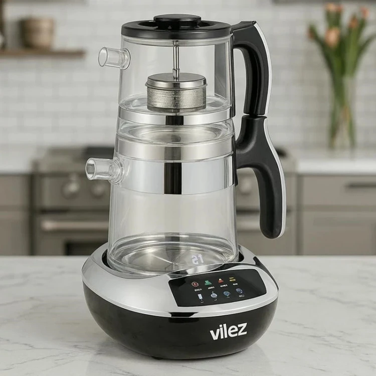 چای ساز برند ویلز انگلیس مدل VL2020تمام شیشه ای