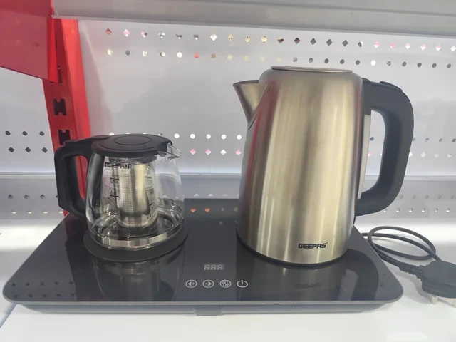چای ساز دو قلو استیل جیپاس مدل GTM38045