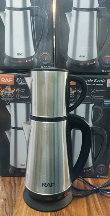 چای ساز راف مدل R 7965 با کتری ۲ لیتری استیل ضد زنگ