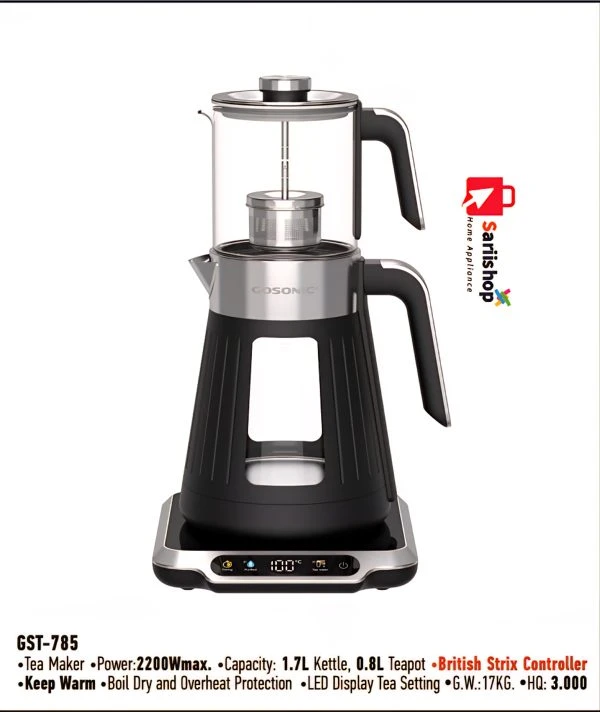 چای ساز روی هم گوسونیک مدل GST-785