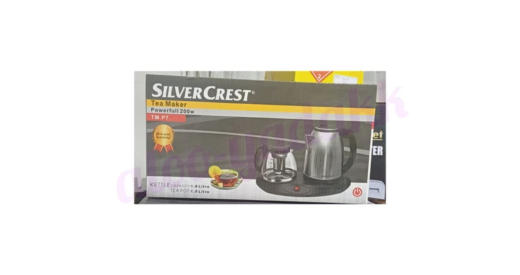 چای‌ساز کنارهمی کتری استیل( silver Crest)