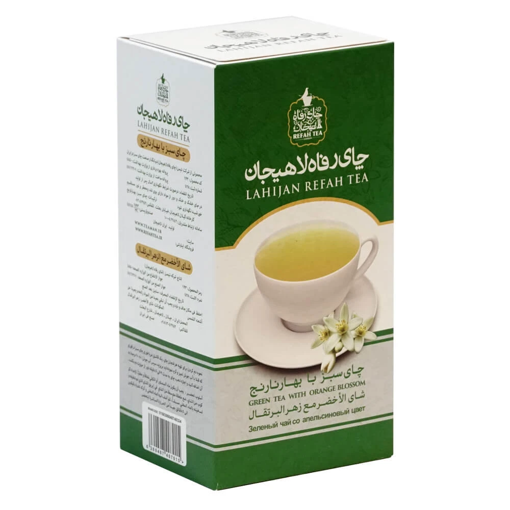 چای سبز با طعم بهارنارنج رفاه لاهیجان250