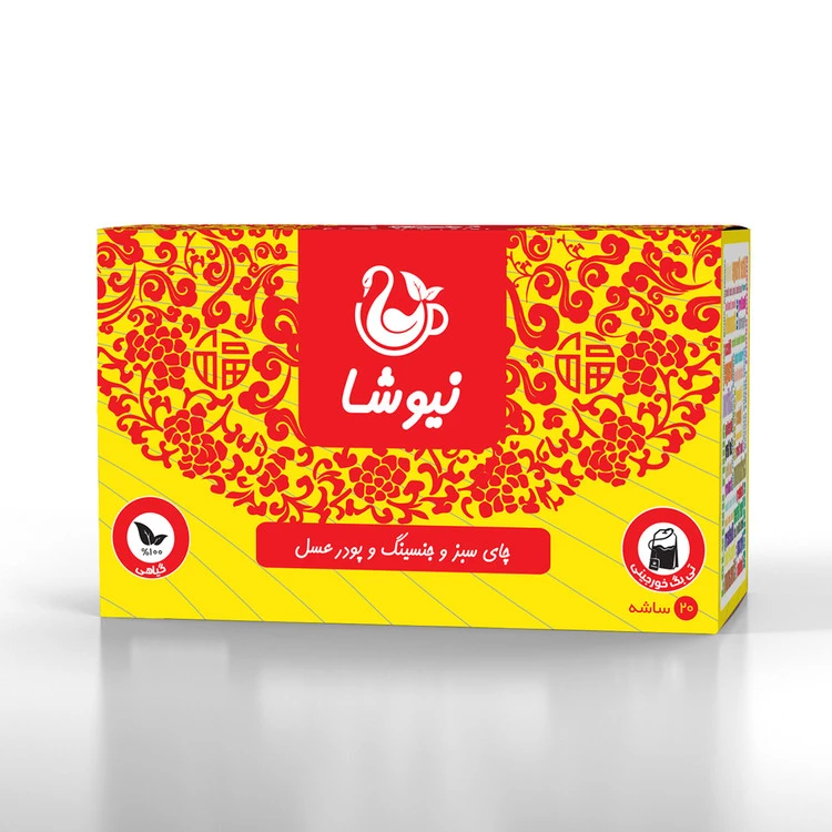 چای سبز وجنسینگ مدل نیوشا 20تی بک