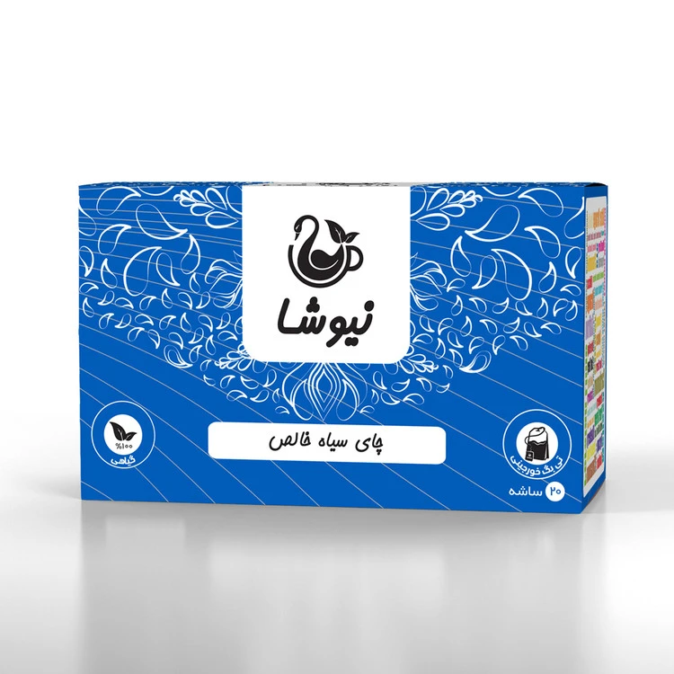 چای سیاه خالص مدل نیوشا 20تی پک