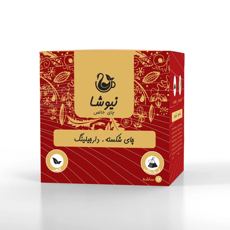 چای سیاه شکسته دارجلینگ کیسه ای مثلثی نیوشا
