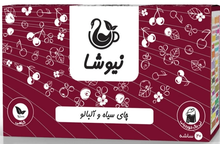 چای سیاه و آلبالو