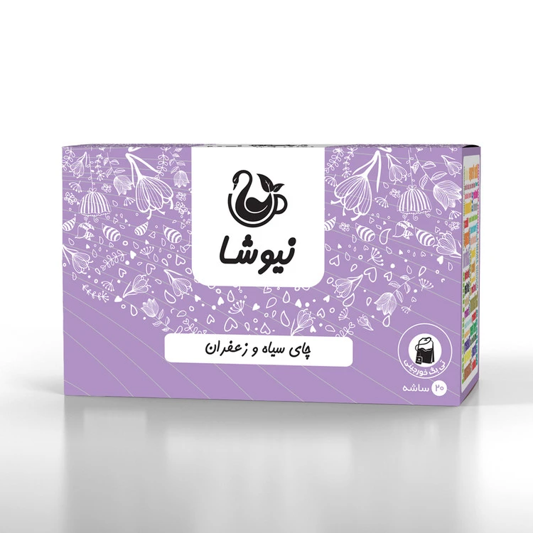 چای سیاه و زعفران کیسه ای 20 عددی