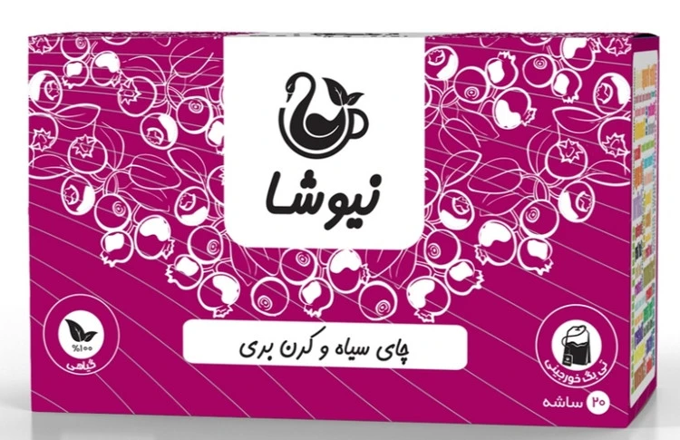 چای سیاه و کرن بری