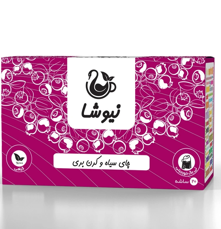 چای سیاه و کرن بری