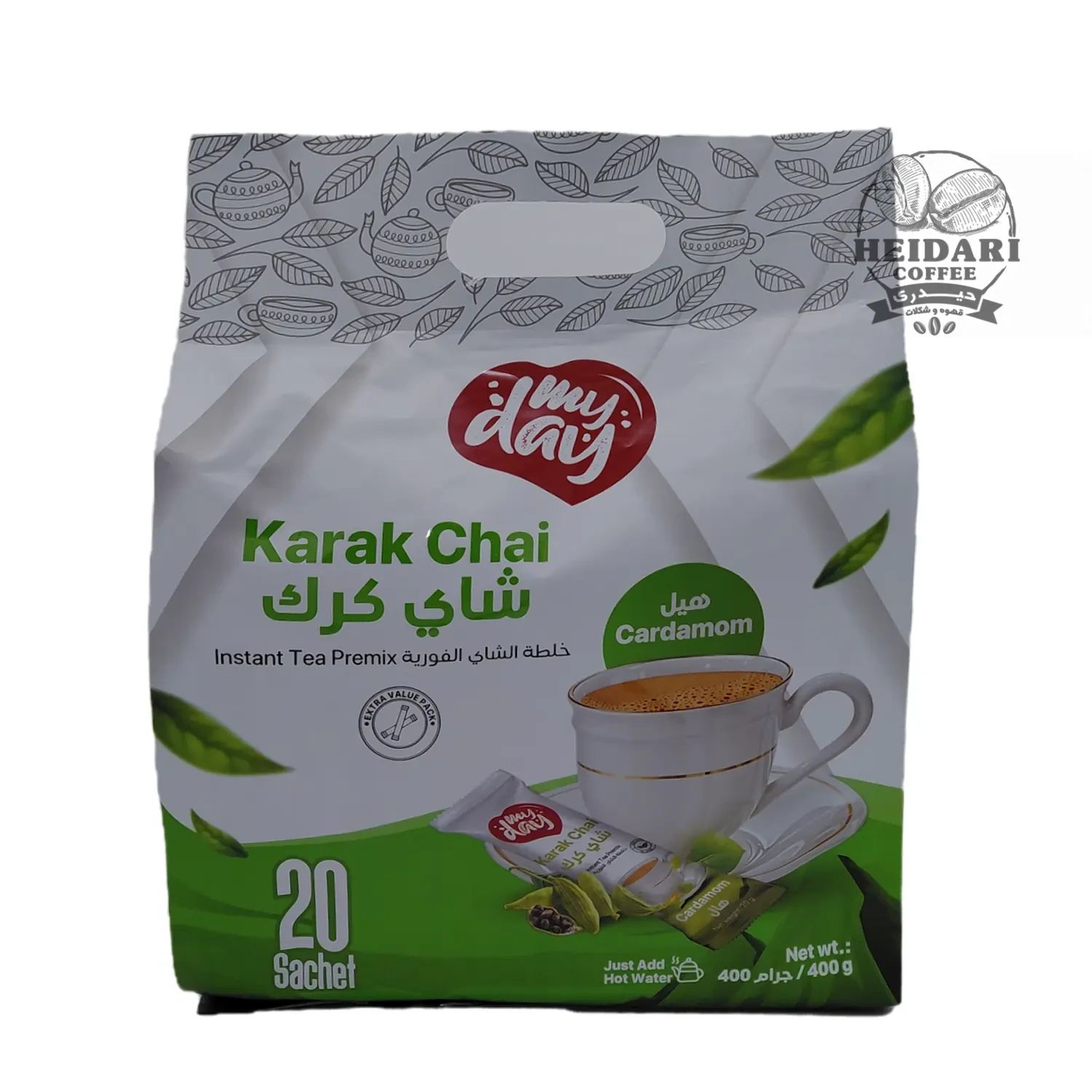 چای کرک My Day طعم هل بسته ۲۰ ساشه‌ای