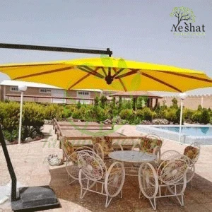 چتر و سایه بان پایه بغل [ قطر 4 ]