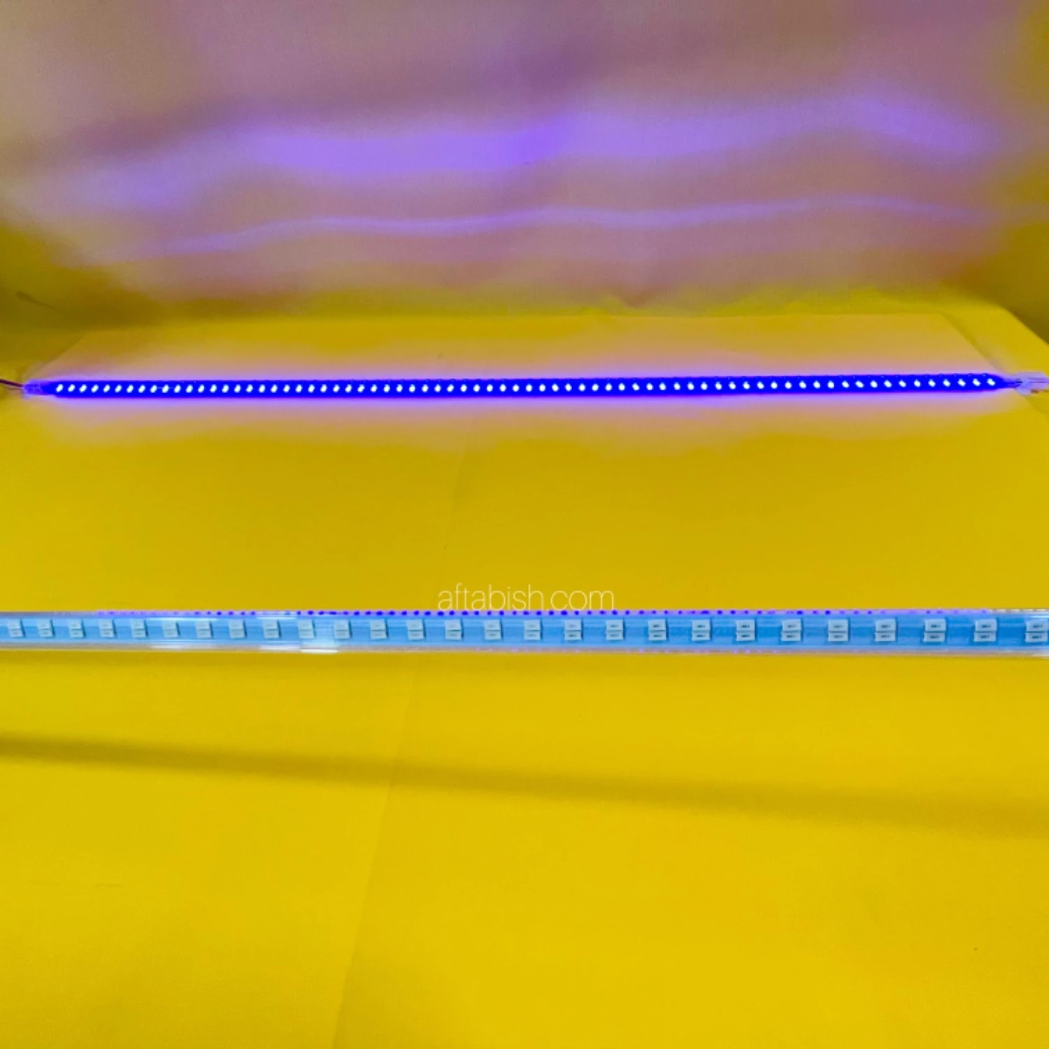 چراغ LED خطی یک متری ۲۲۰ ولت رنگ آبی با غلاف شفاف