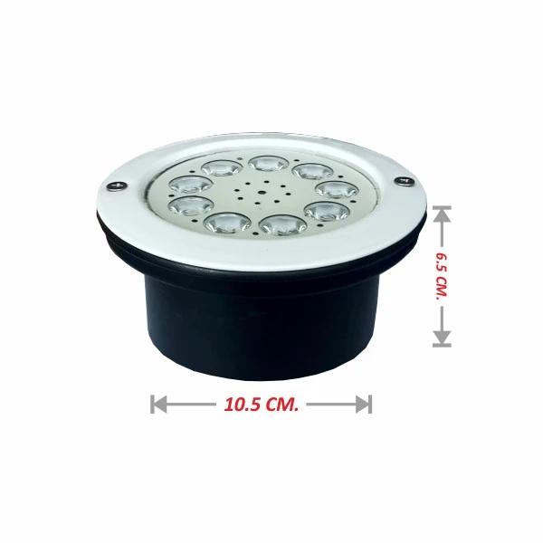 چراغ توکار استخری مولتی کالر 18وات EMAX (18TOEM)