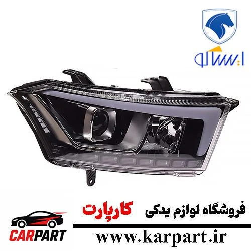 چراغ جلو ایساکو دنا پلاس سمت راست با موتور و لامپ