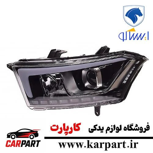 چراغ جلو ایساکو دنا پلاس سمت چپ با موتور و لامپ