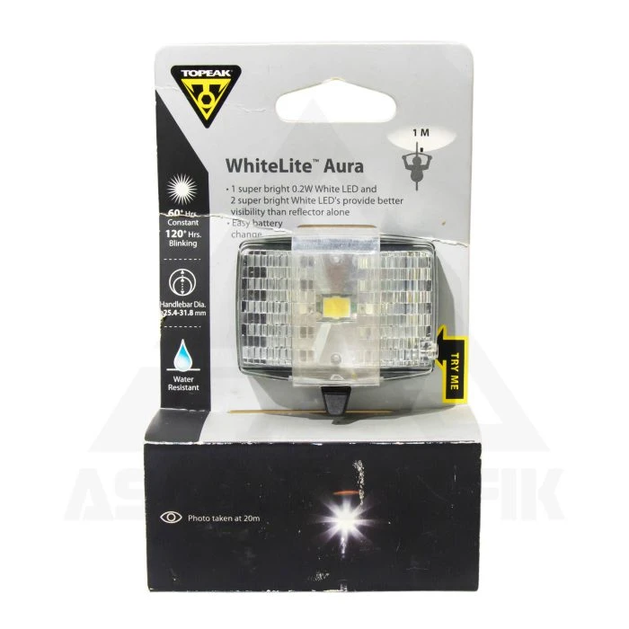 چراغ جلوی دوچرخه Topeak WhiteLite Aura