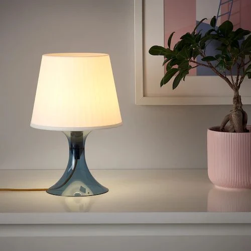 چراغ خواب ایکیا IKEA LAMPAN رنگ سفید