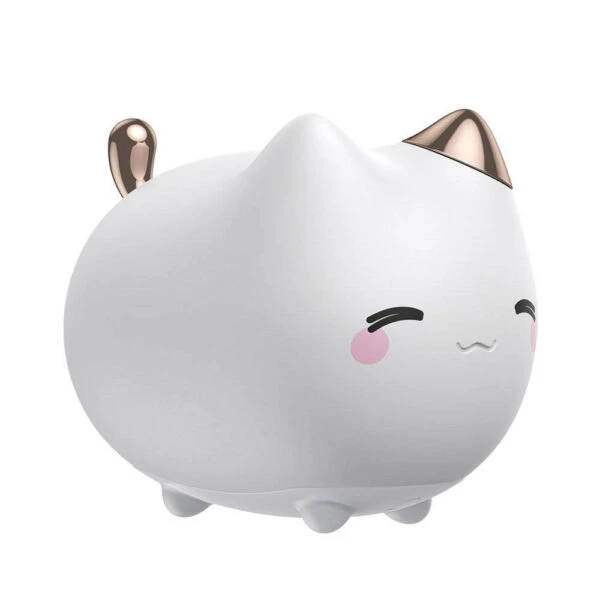 چراغ خواب کودک طرح گربه باسئوس Baseus Cute Cat Silicone Night Light A02