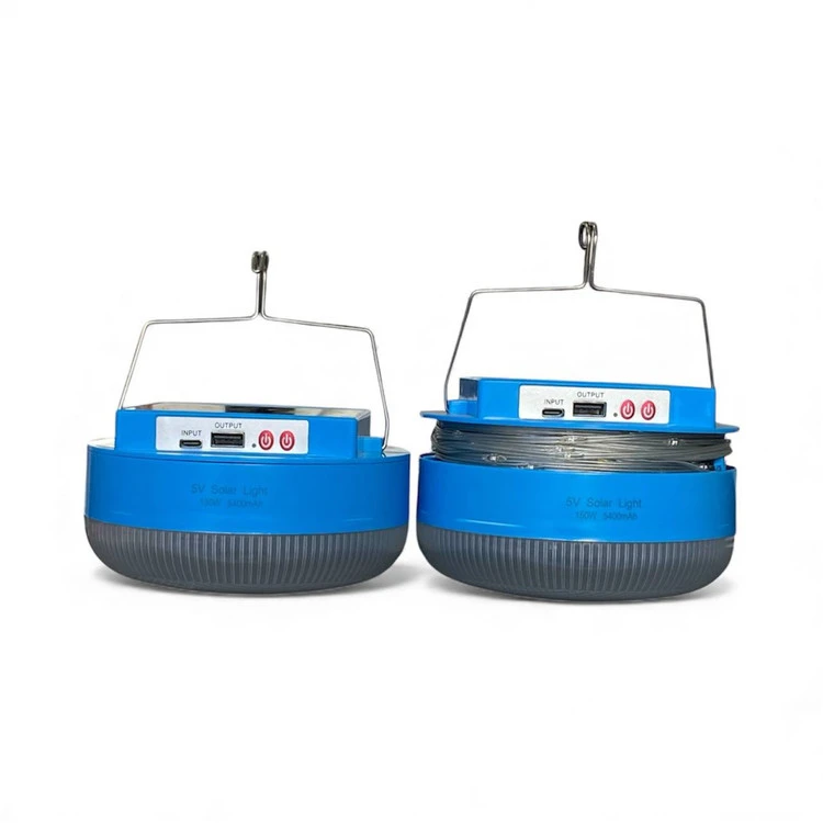 چراغ خورشیدی اضطراری و ریسه LED UXI مدل BL-1088 با پاوربانک و ۱۵۰ وات