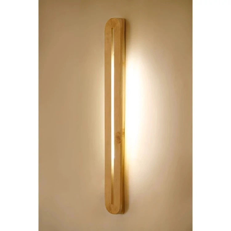 چراغ دیواری و چراغ خواب چوبی مدل LED40