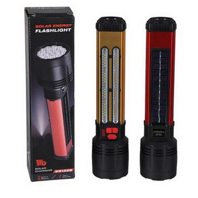 چراغ قوه خورشیدی شارژی پر قدرت w5122b