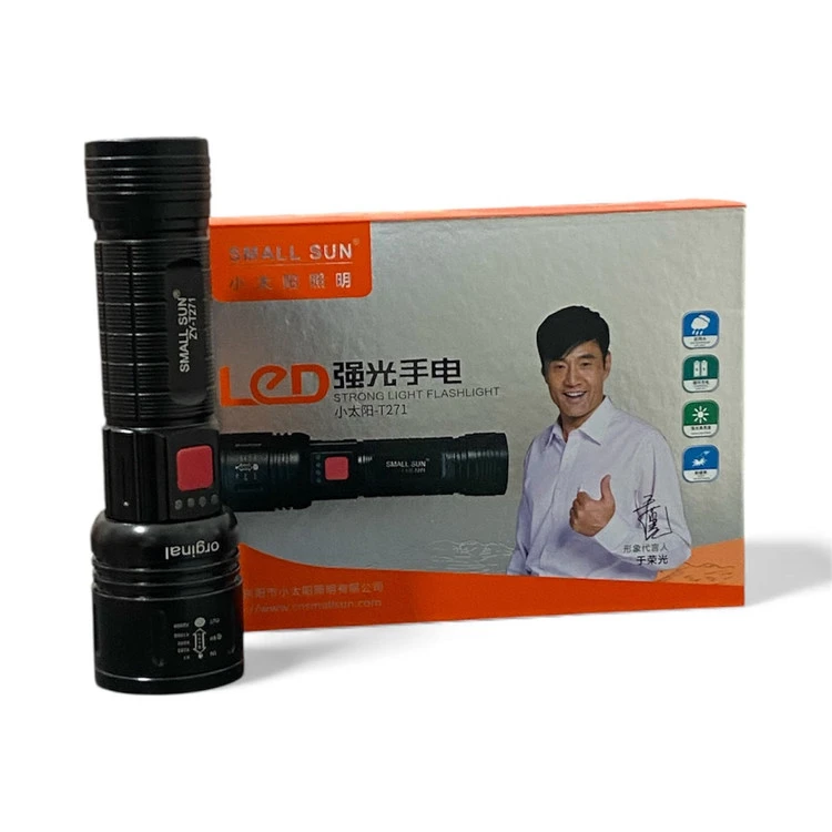 چراغ قوه پلیسی اسمال سان ZY-T271 با باتری 4800mAh، برد 500 متر و 2500 لومن