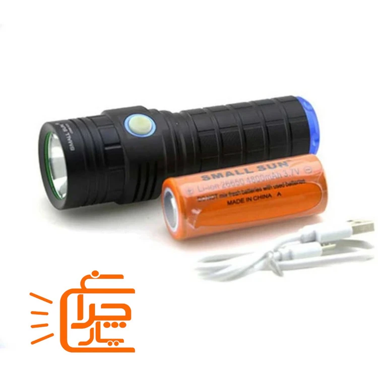 چراغ قوه پلیسی اسمال سان مدل ZY-E20 (اصلی) با درگاه شارژ type-c