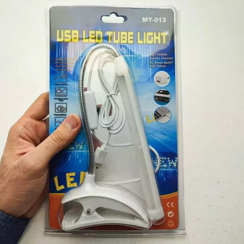 چراغ مطالعه گیره ای مدل MY-013-USB /