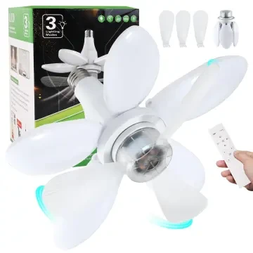چراغ پنکه‌دار تاشو LED مدل Folding Fan Light با کنترل