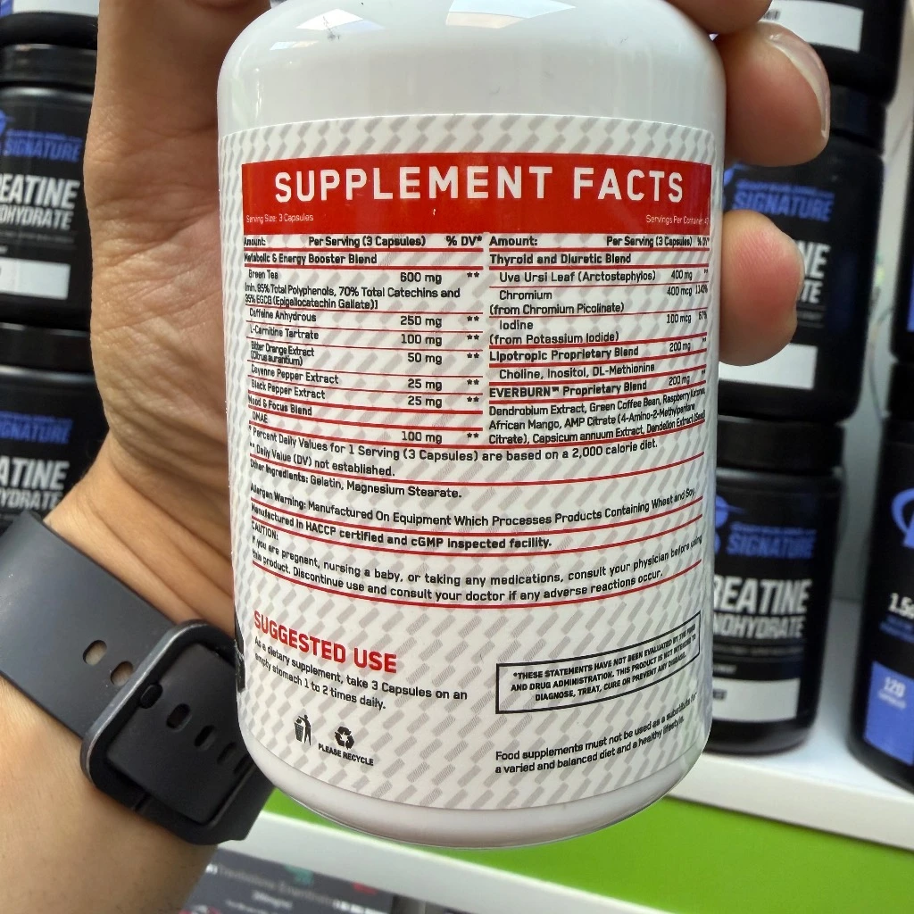 چربی سوز اوربرن اوربیلد نوتریشن 120 کپسولی | Everbuild Nutrition Ever Burn 12 Hours Energy Burst 120 Capsules