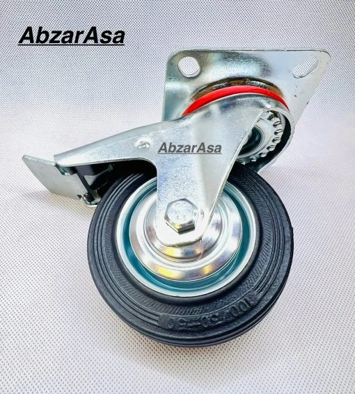 چرخ 10سانت کفی ترمزدار گردان