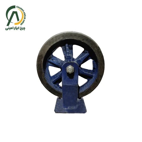 چرخ آهنی لاستیکی A ثابت قطر 350 میلی متر