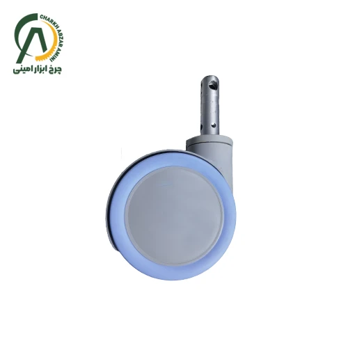 چرخ بیمارستانی ترمز مرکز S256 گردان دو حالته قطر 150 میلی متر