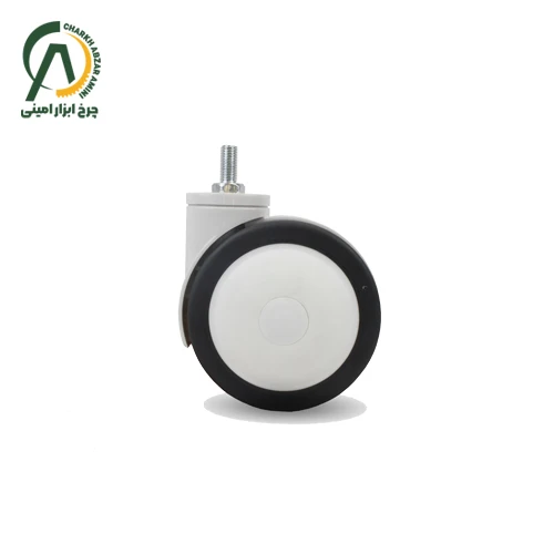 چرخ بیمارستانی دوقلو دورپیو پیچی گردان قطر 100 میلی متر