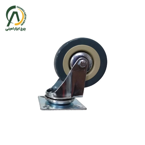 چرخ بیمارستانی وارداتی گردان قطر 75 میلی متر