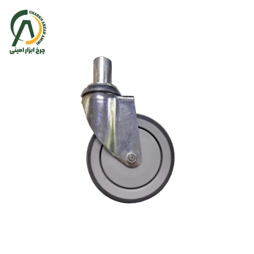 چرخ بیمارستانی پی وی سی پینی گردان قطر 125 میلی متر