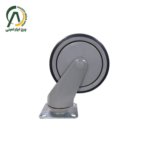 چرخ بیمارستانی پی وی سی گردان قطر 125 میلی متر