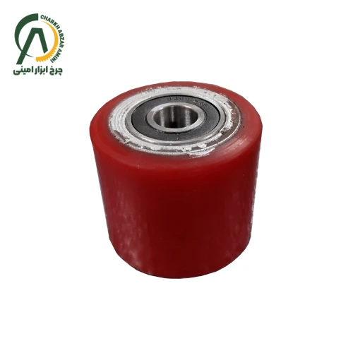 چرخ تک پلی اورتان وارداتی جک پالتی 100*80 میلی متر